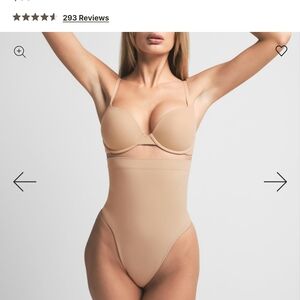 **SKIMS High Waist Thong in Clay